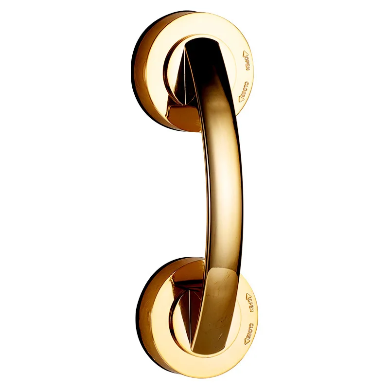 1pc Suction Cup Glass Door Handle - No-Drill Damage-Free Bathroom Sliding Door Handle, for Cabinets, Wardrobes, Refrigerators view 6