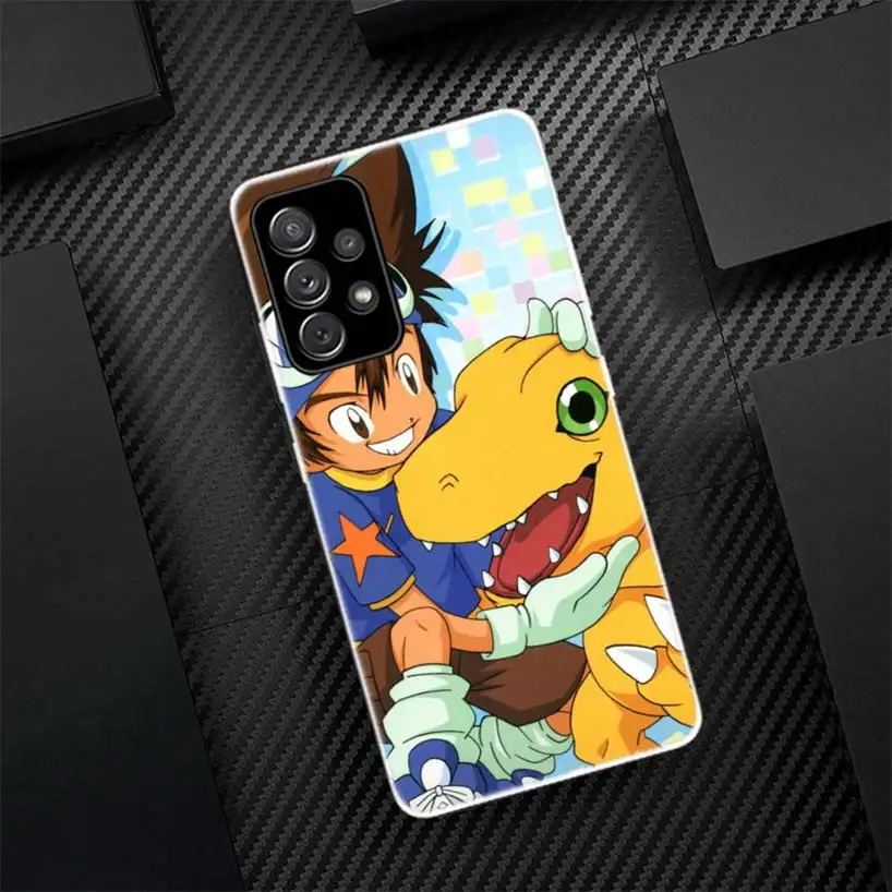 Japanese Anime Digimon Monster Phone Case For Samsung Galaxy A55 A54 A52 A53 A15 A14 A12 A13 A25 A24 A22 A23 A35 A34 A32 A33 A04