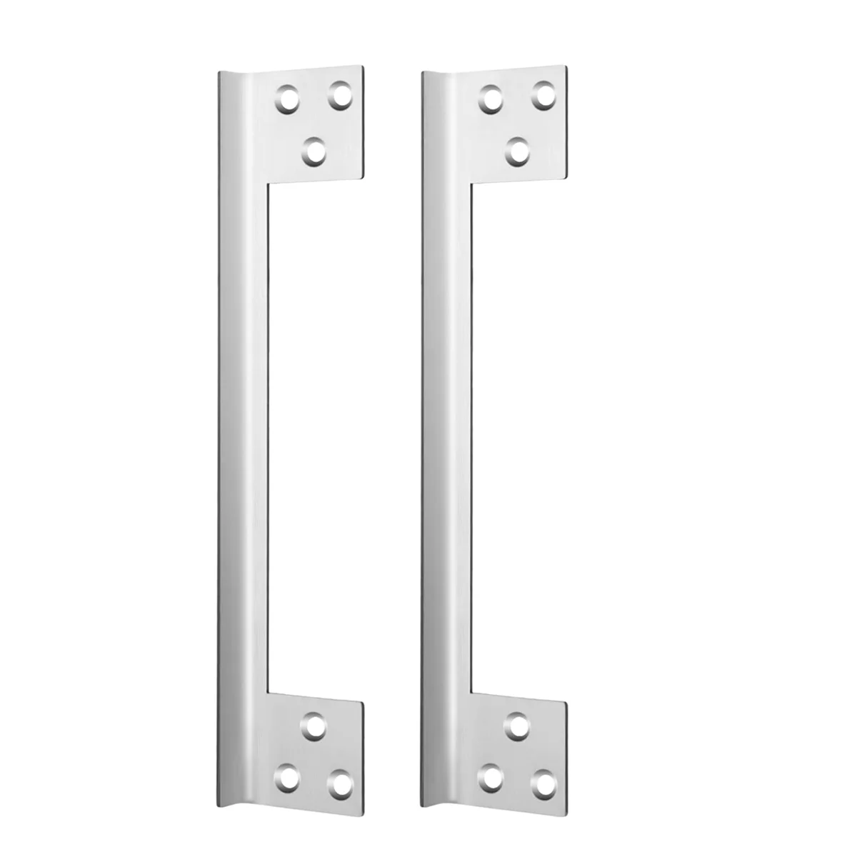 2 Pcs Door Latch Guard Plate Outswing Angle Latch Protector Door Latch Cover Latch Shield L Shaped Security 11Inch