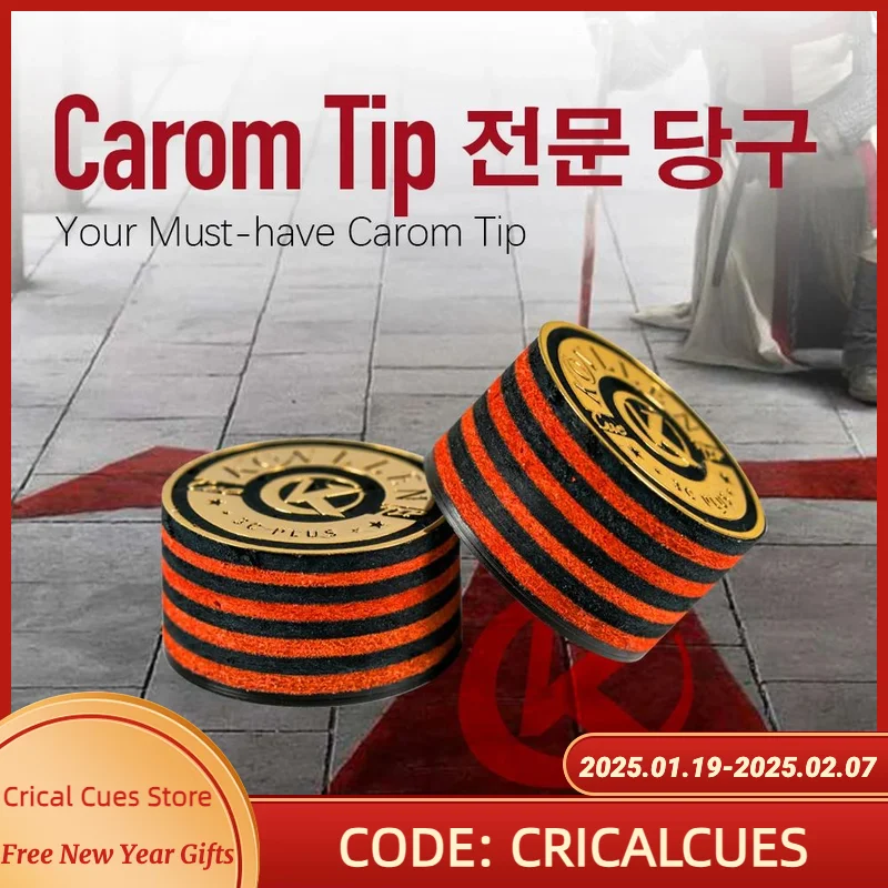 KONLLEN 3C PLUS PRO-Tip 3 Almofada 14mm Carom Cue Tip Dicas para bilhar Libre Cue Tip Acessórios profissionais para bilhar