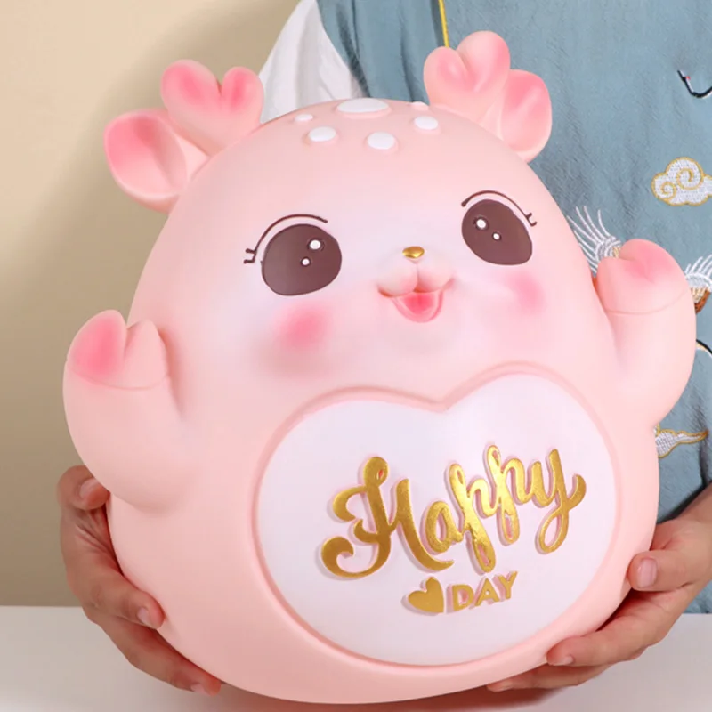 

Kawaii Gift Money Boxes Saving Cute Safe Safe Family Children Lucky Secret Piggy Bank Does Not Open Tirelire Home Decoration