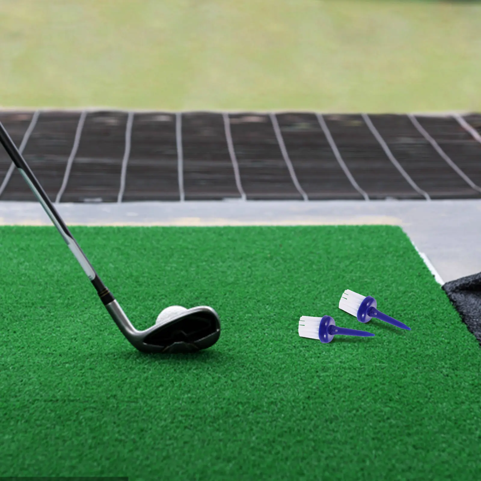 

5Pcs Flexible Golf Brush Multi-Functional Ball Tee Holder Wear-Resistant Golfing Base Ideal for Outdoor Golf Practice Gear