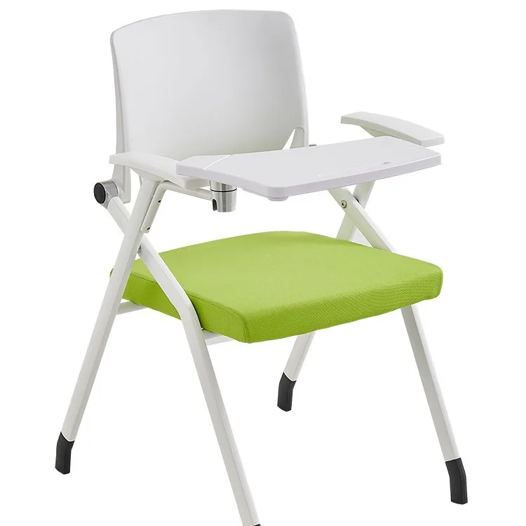 High-end training chair with writing pad foldable back