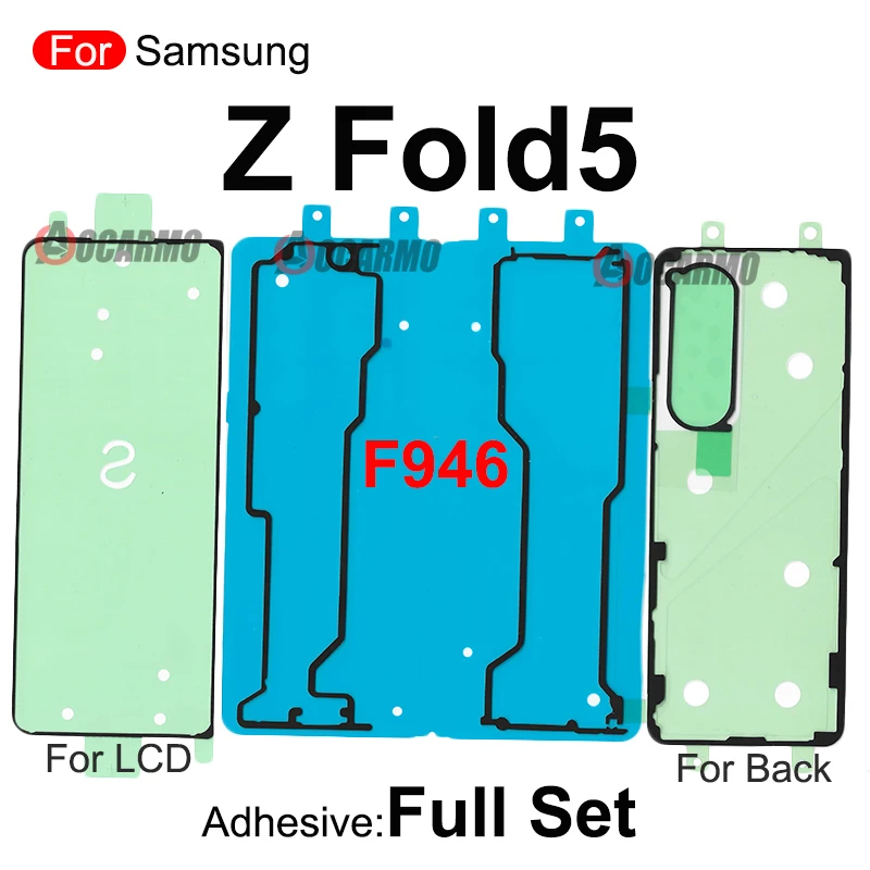 For Samsung Galaxy Z Fold4 Z Fold5 F946 F936 Front LCD Sticker Back Cover Adhesive Glue Replacement