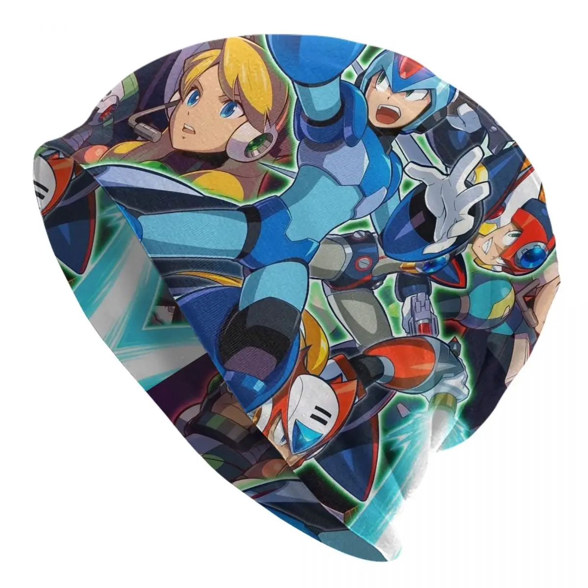 

Megaman Video Game Mega Man Men Women Adult Beanies Caps Knitted Bonnet Hat Warm Hip Hop Autumn Winter Outdoor Skullies Hats