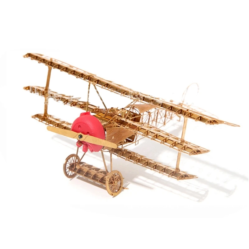 Stylish Gold Metal Airplanes Puzzle set Fun & Challenging DIY Model set for Kids