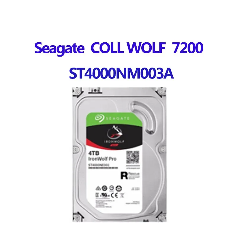 Seagate COLL WOLF ST4000NM003A Настольный HDD.3.5 ДЮЙМОВ 4 ТБ 2,5 SAS 256 МБ 7200 об/мин SATA ST4000NM003A HDD