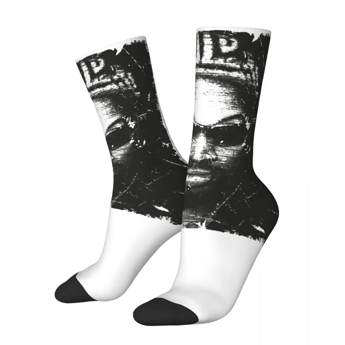 Crazy Design Dennis Rodman Skateboard Socks Polyester Middle Tube Socks for Women Men