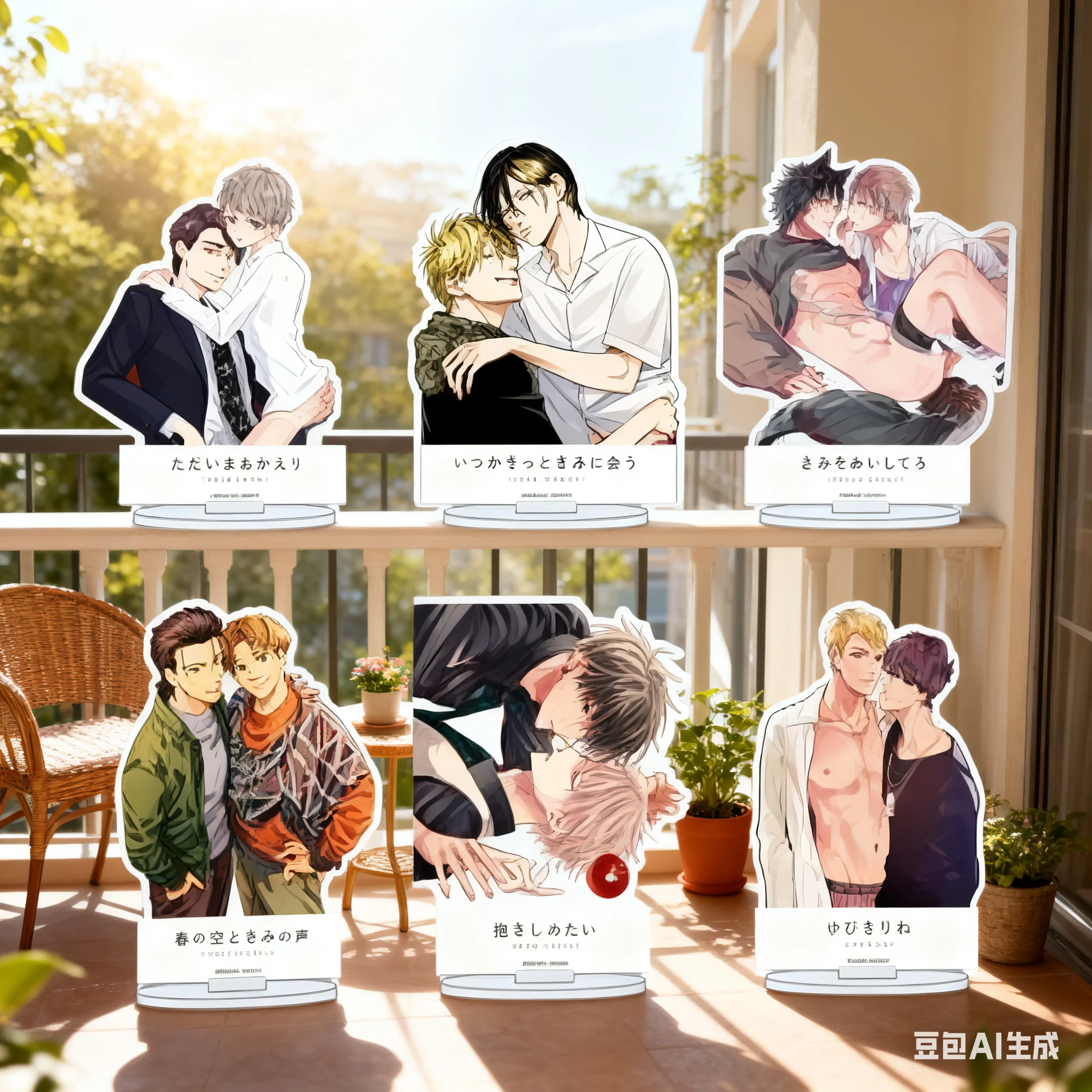 Factory outlet store Anime Do We Have a Winner? Acrylic Stand Model Cosplay Characters Ornament Accessories BL Collection TOY