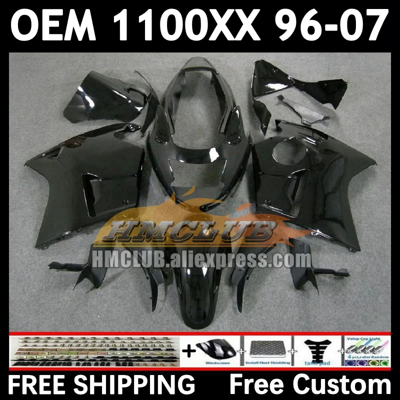 Blackbird For HONDA CBR 1100XX CBR1100 XX 86No.42 CBR1100XX 96 97 98 99 00 stock black 01 2002 2003 2004 2005 2006 2007 Fairing