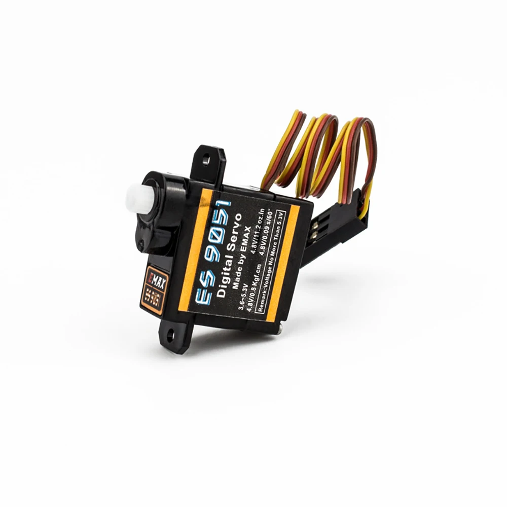 1/2/4Pcs EMAX ES9051 4.3g Digital Servo Plastic Gear 0.8kg Torque for RC Model Airplanes  Car and boat Robot