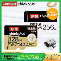 Lenovo Thinkplus Micro SD Card A1 U3 Class10 Micro TF/SD Card 256GB 128GB 64GB 32GB Flash 130m Memory SD Card For Dash Cam/Drone