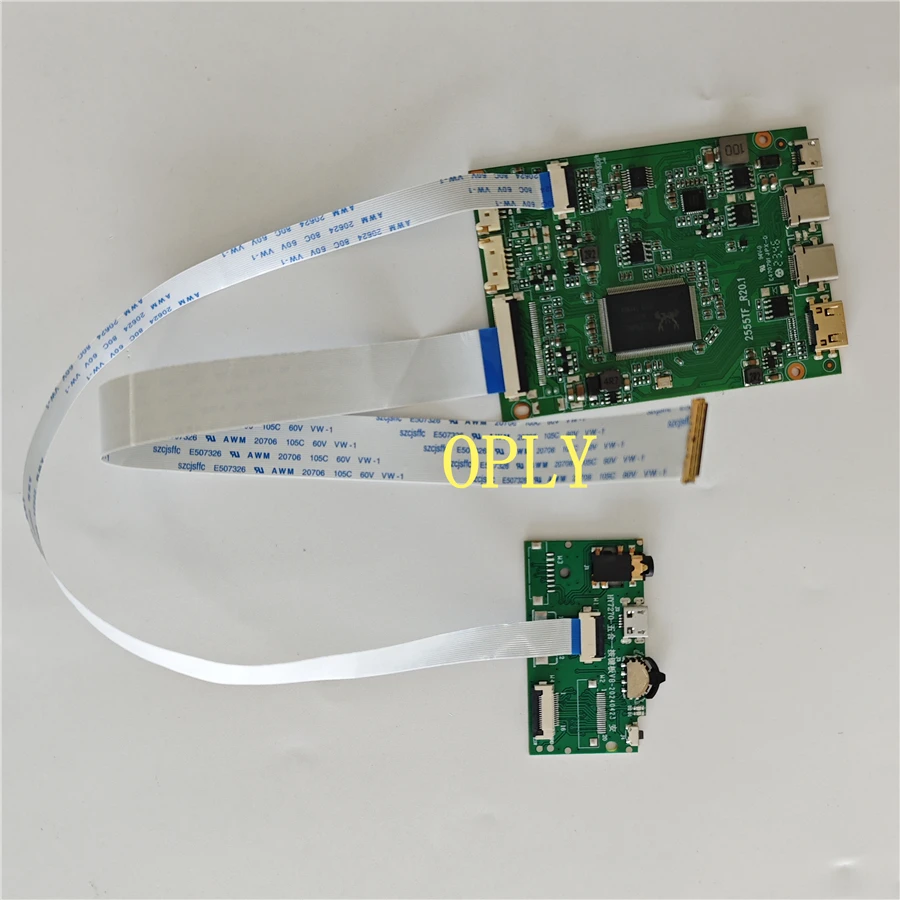 

Плата контроллера 2 TYPE C Mini HDMI, совместимая с 13,3 дюйма N133BGE-E01 N133BGE 1366x768 EDP, комплект светодиодного экрана «сделай сам»