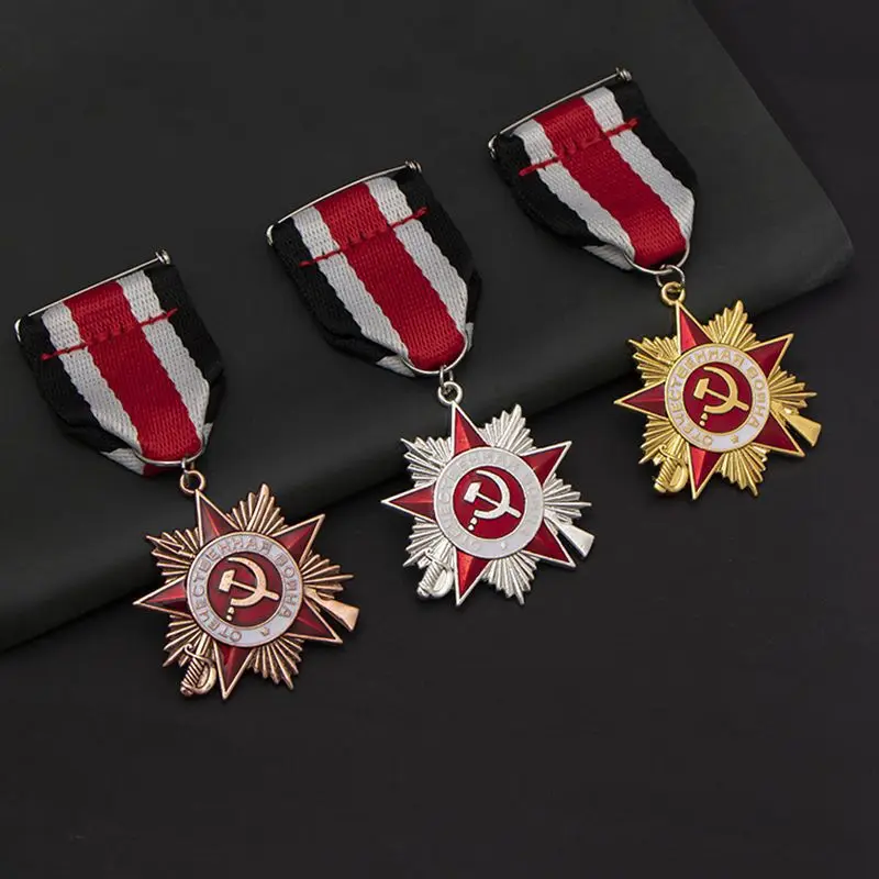 Replica Vintage Soviet Soviet Union Peripheral Badge Order of the Patriotic Union Sickle and Hammer German Memorial collections