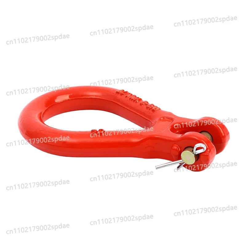 G80 Alloy Steel Pear Shaped Reeving Link Heavy Duty Lifting Chain Suspension Master Ring Fixed Crane Rigging Hardware