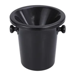 Wine Tasting Spittoon Black Wine Spittoon Wine Dump Bucket Plastic Round Double Ears Ice Bucket Wine Tasting Accessories