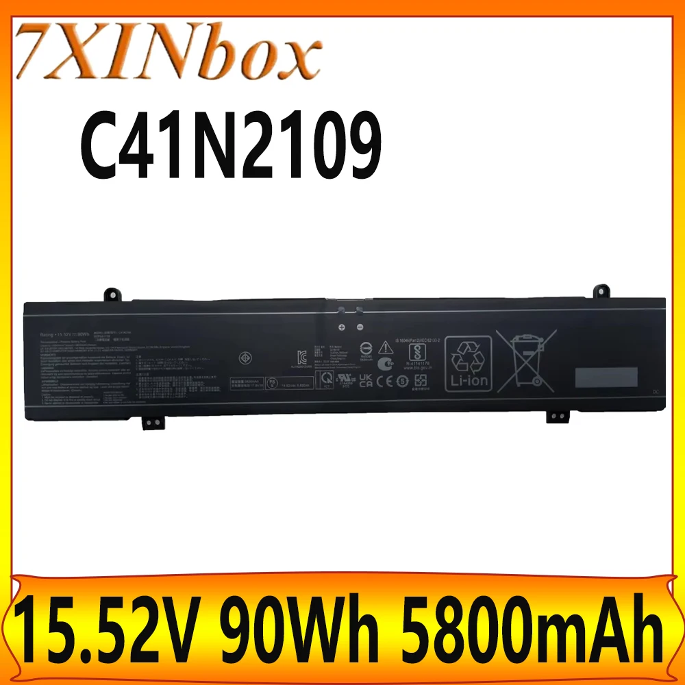 7XINbox C41N2109 15.52V 90Wh 5800mAh Laptop Battery For Asus ROG Flow X16 GV601RE-M5057X NR2203RW NR2203RM GV601RM GV601RE Serie