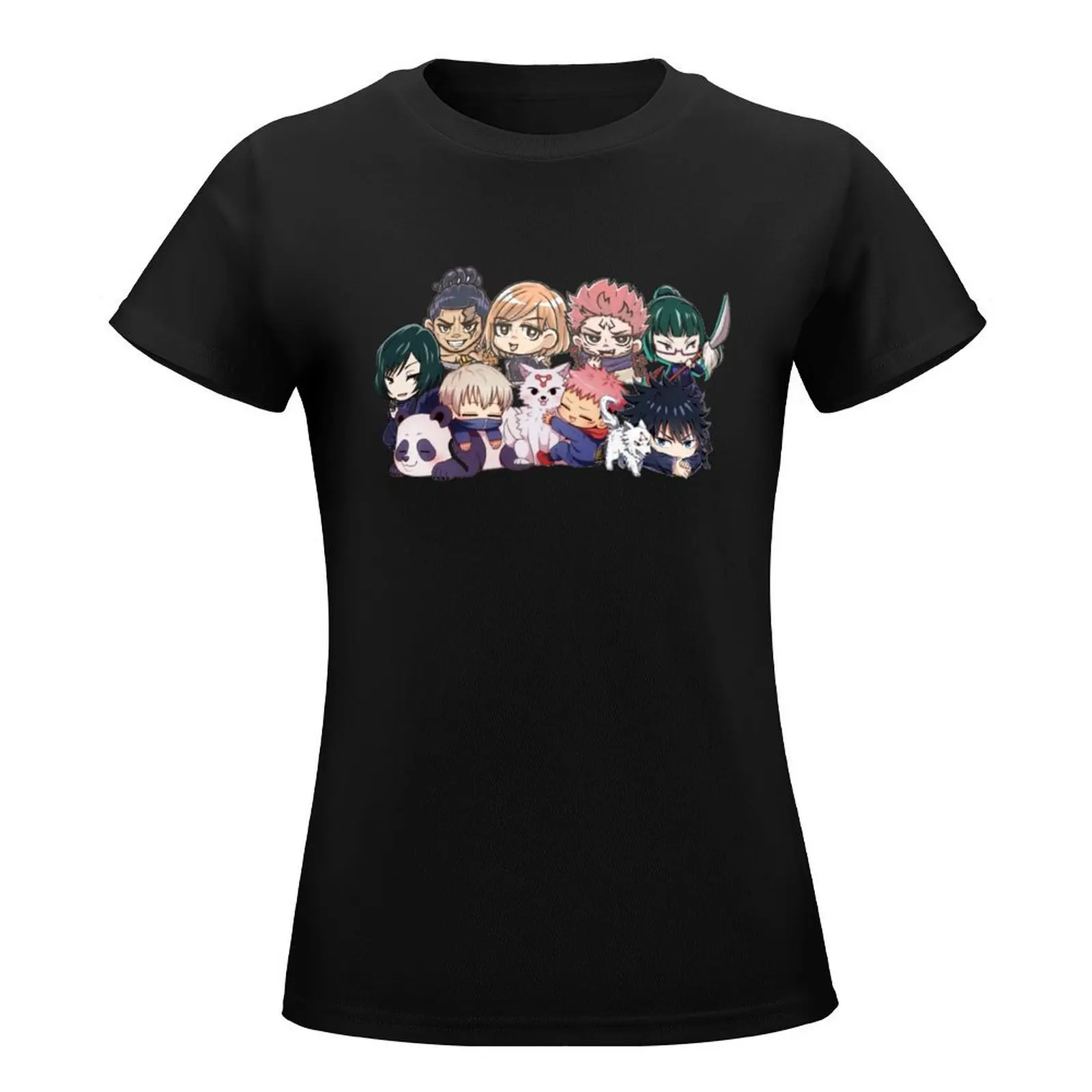 Chibi Jujutsu Sorcerers T-Shirt summer top summer tops Woman clothes