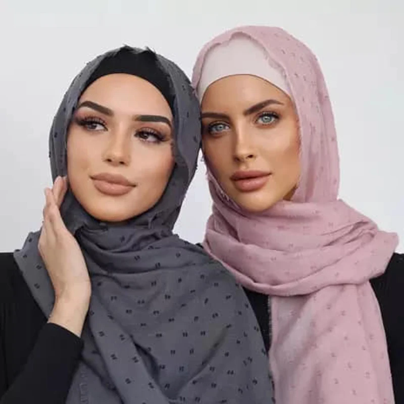 

Thick Chiffon Scarf Women Muslim Hijab Pashmina Bufanda Foulard Islamic Stoles Solid Color Scarves Headscarf Shawl Wrap Turban