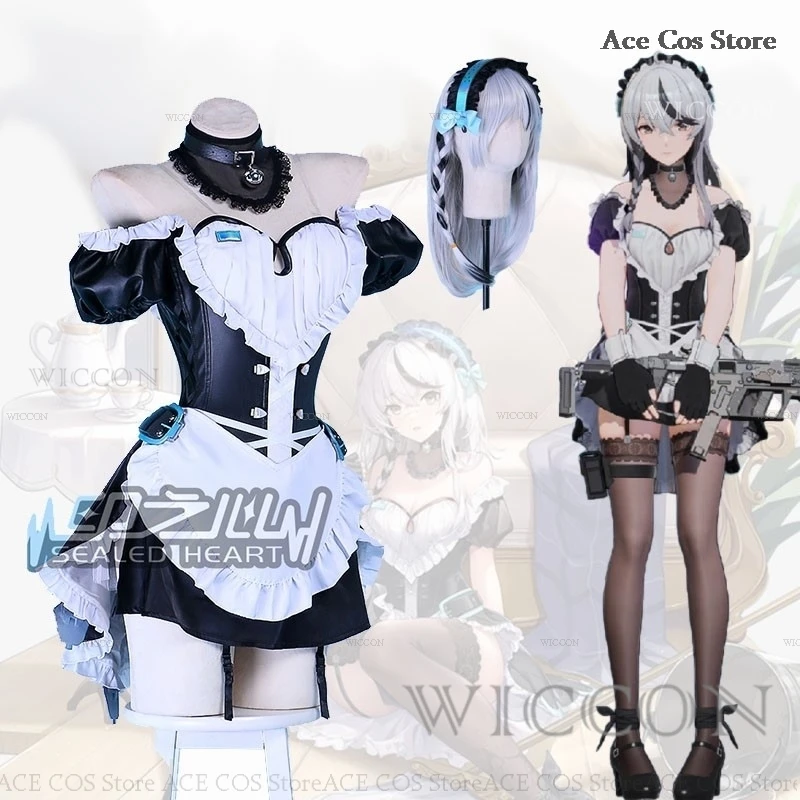 Apprentice Maid Enigma Cosplay Costume Wig Uniform Dress Game Anime Cosplay Women Adult Sexy Outfit Snowbreak: Containment Zone