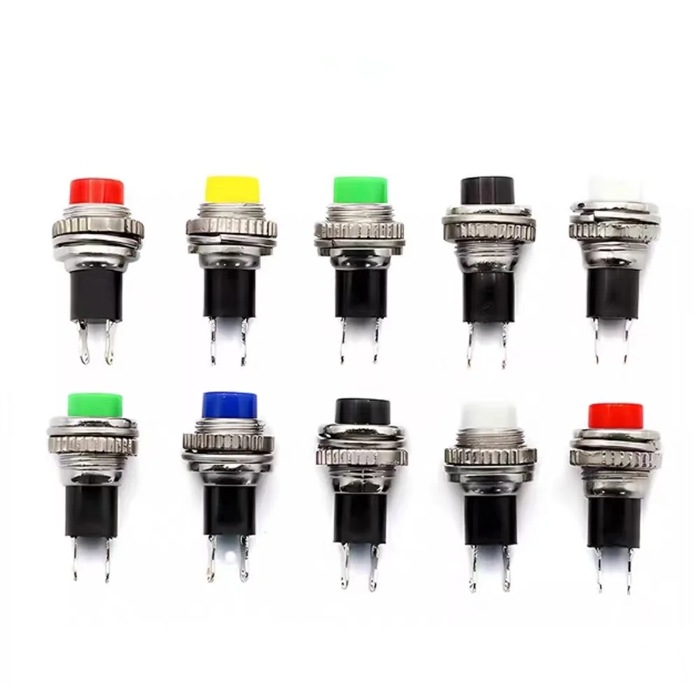 6PCS DS-316 DS-314 10MM Small Button Switch Lock free Self resetting Doorbell Horn Switch Button Switch