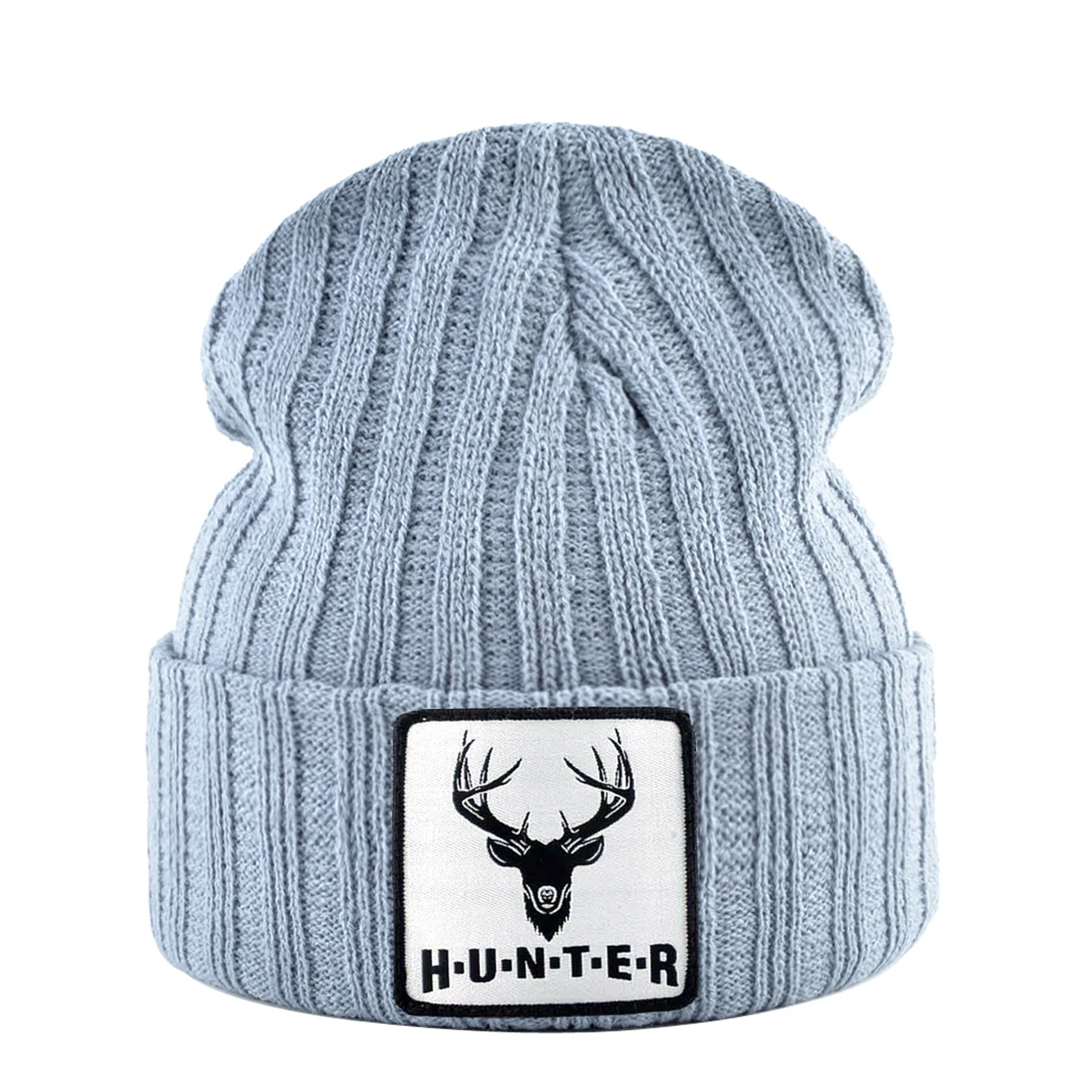 Dzianinowa czapka z czaszkami z naszywką ze zwierzętami mężczyźni kobiety Outdoor Casual czapki sportowe jesienno-zimowa jednokolorowa czapka hip-hopowa