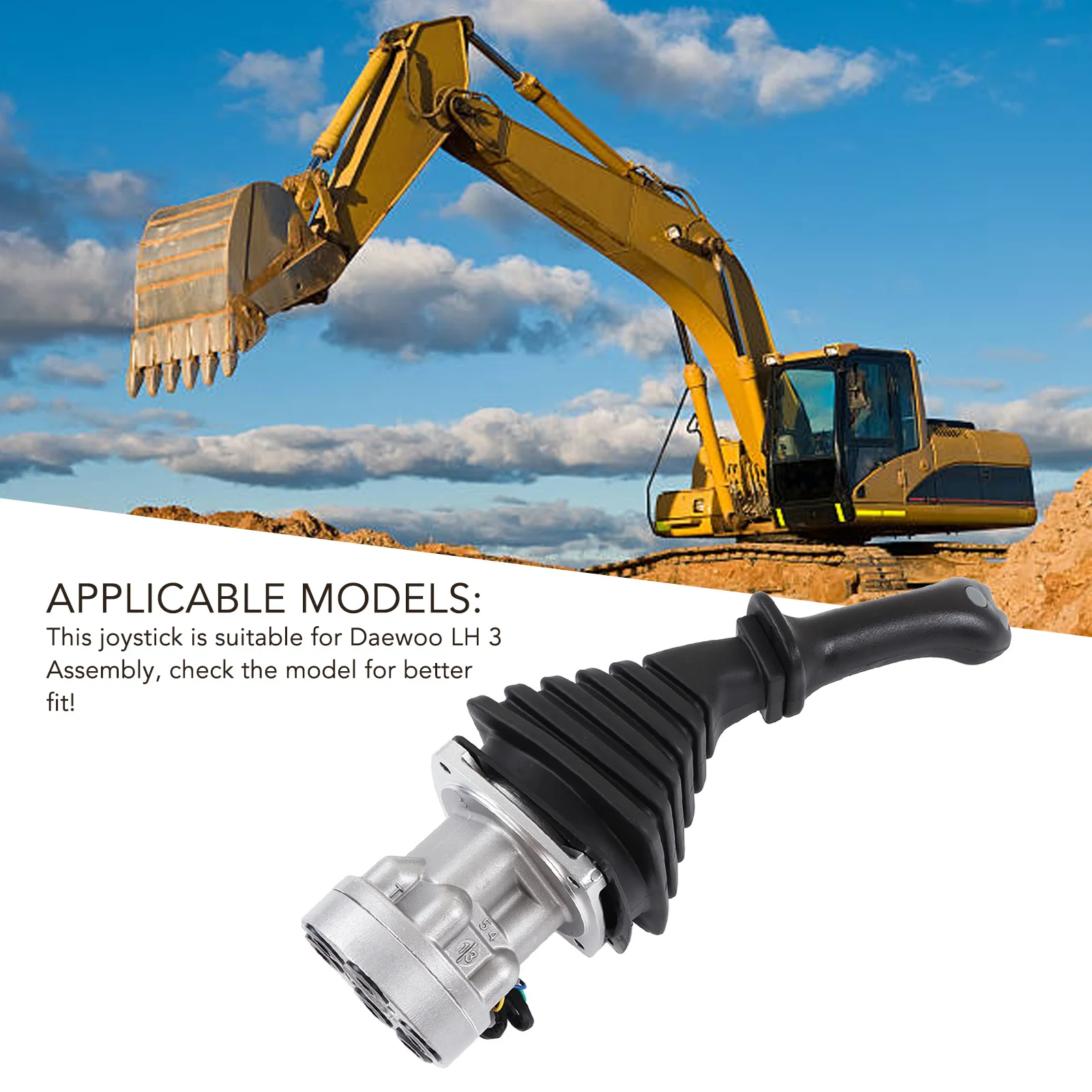 Excavator Joystick Professional Alloy Steel Anti Aging 410113 00124  Valve Joystick Easy Installation for LH 3 Assembly