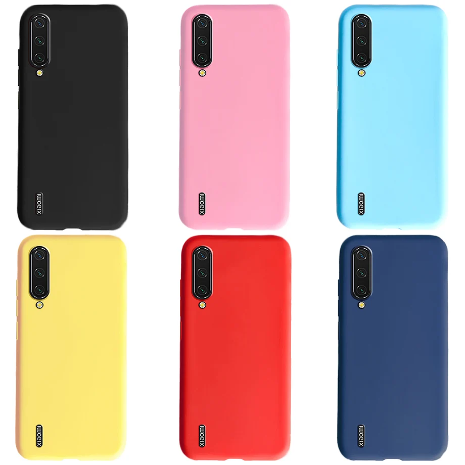 Flüssige Silikon-Handyhülle für Xiaomi Mi 9 lite Mi A3 Mi 9 SE 9T Pro, matte Hülle, Xiaomi Mi 9 lite Soft Cover Fundas