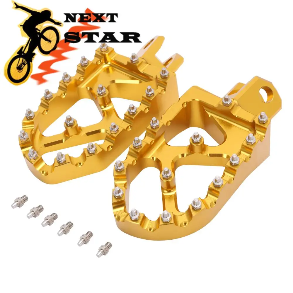 Motorcycle CNC Foot Pegs Rests Footrest Footpeg Pedals For RM250 RM125 RM250Z RMZ RMX 250 RMX250 1989-2006 DRZ400 DRZ E S SM