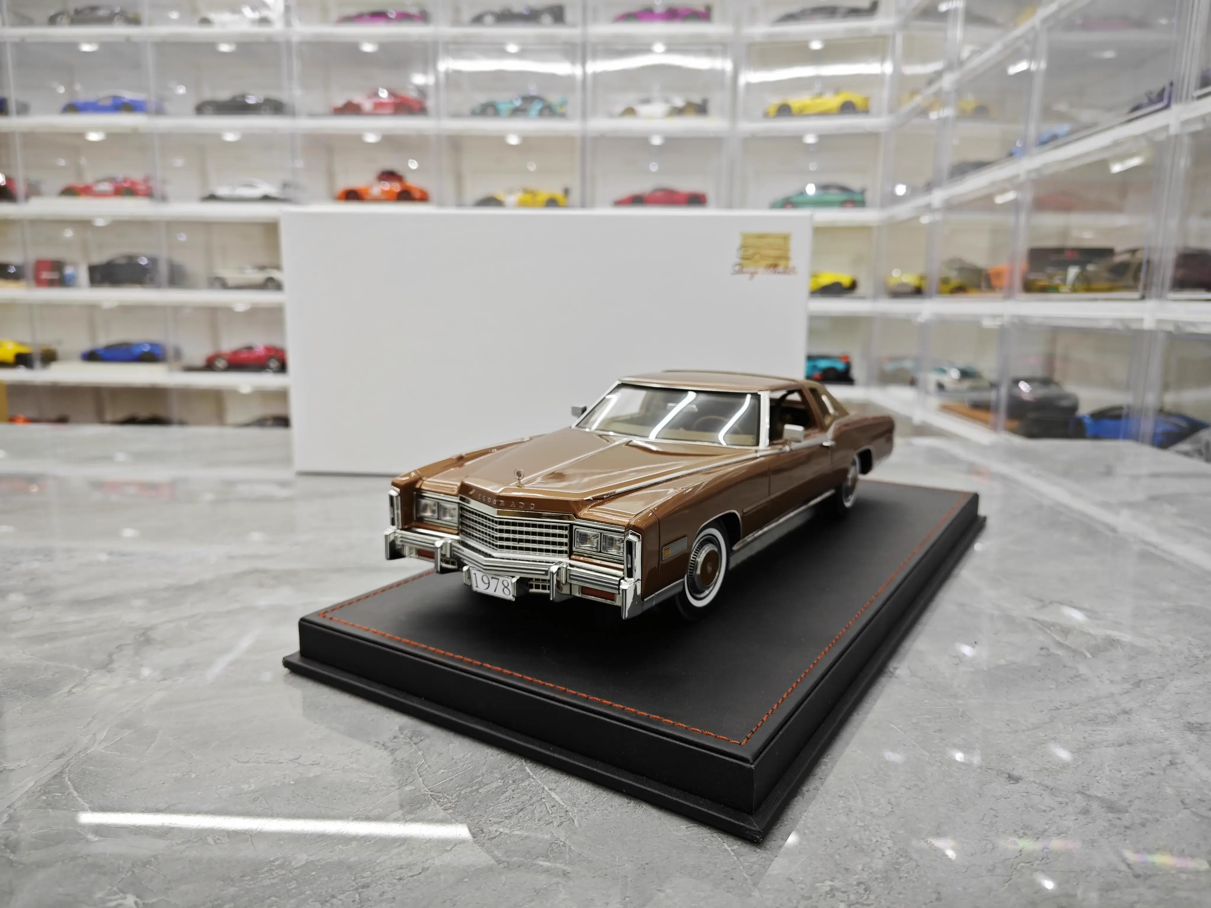 金属製の車のおもちゃ,樹脂製の車のモデル,限定版,スタンプ1:18エルドラドoubo ruidoso,ギフト,シミュレーション1978