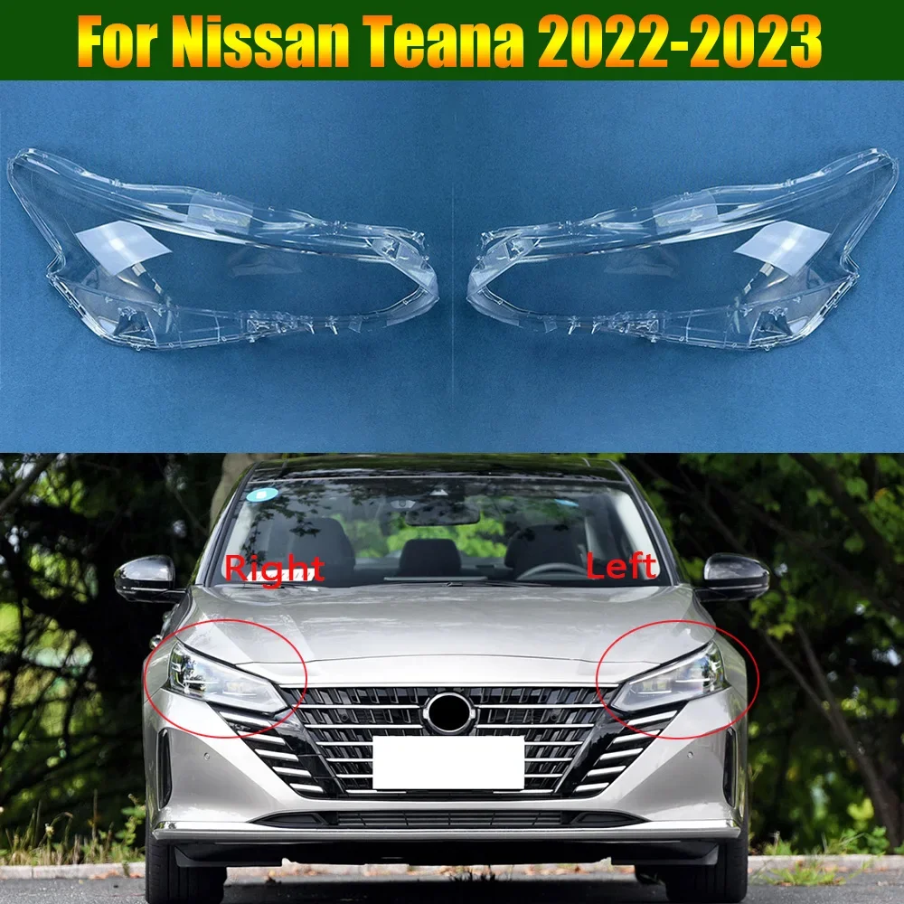 

For Nissan Teana 2022 2023 Front Headlamp Lamp Cover Transparent Headlight Shell Lens Plexiglass Replace The Original Lampshade