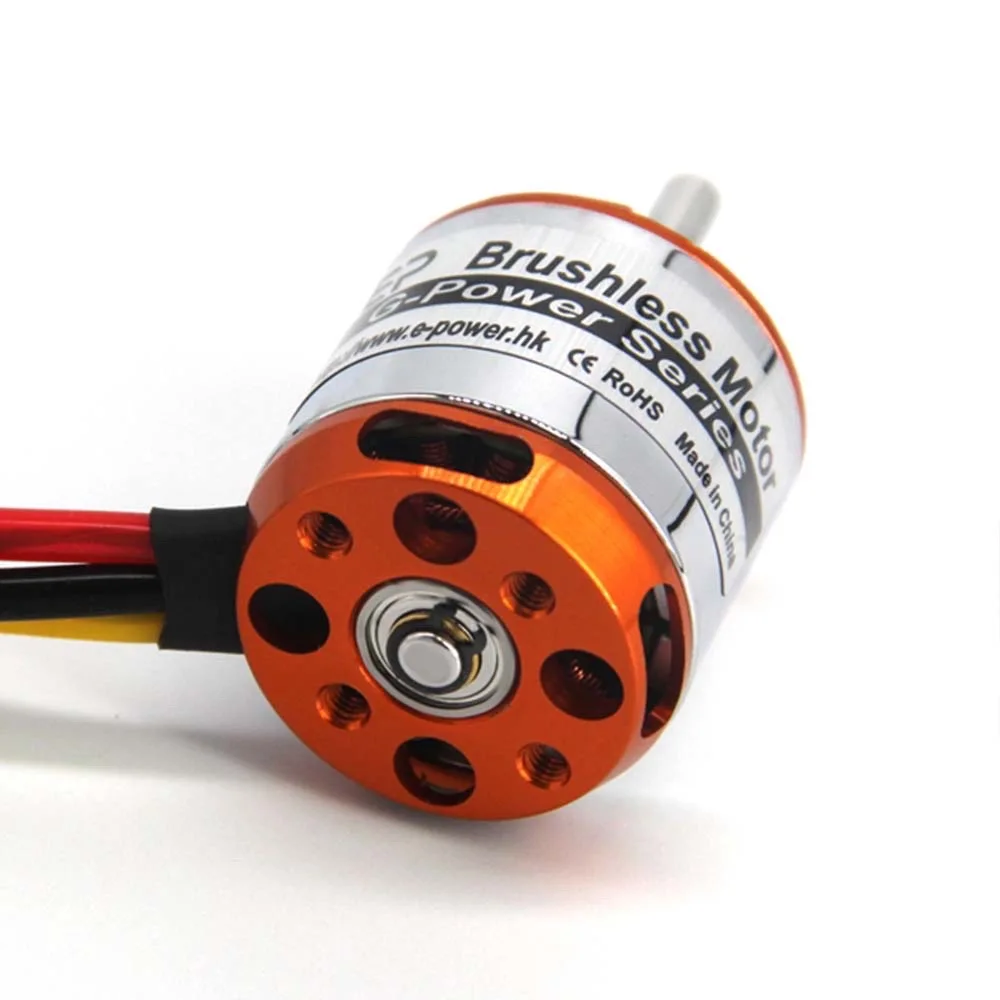 RC Motor D2836 2836 750KV 880KV 1100KV 1500KV Brushless Motor 4S Lipo 4mm Shaft Diameter Suitable for 40A ESC Fixed-Wing Drones