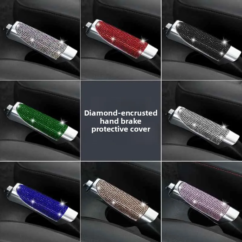 Handbremsenabdeckung für Autos, kratzfeste Schutzabdeckung, Schaltgetriebe-Bremsgriffabdeckung, Bremsmanschettenabdeckung, Zierleisten-Set für die meisten Automodelle.