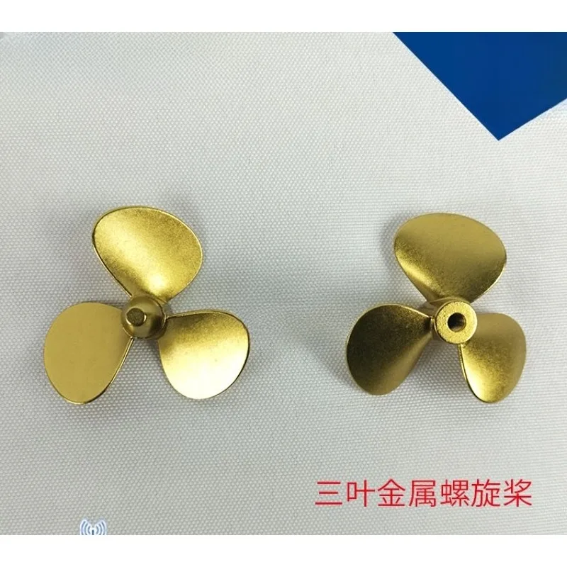 Three-leaf metal propeller, copper propeller, ship model power accessories, model DIY nautical model