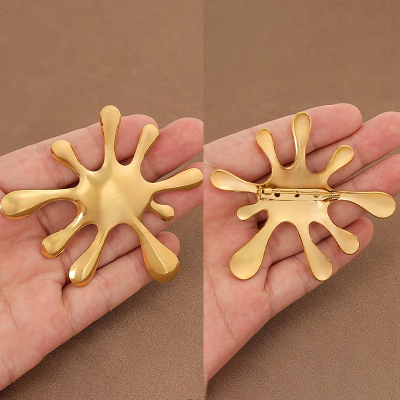 

1 x Punk Creative Liquid Water Ripple Splashing Virus Design Brooch for Women Men Fashion Pin Sweater Suit Jewelry Accessories