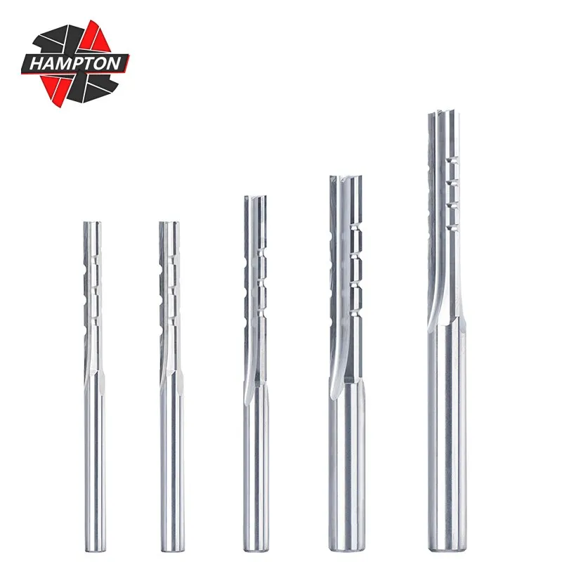 

Milling Cutter 3.175-8mm Straight Router Bit 3 Flutes Carving Bottom Cleaning End Mill CNC Trimming Slot Bits For Wood