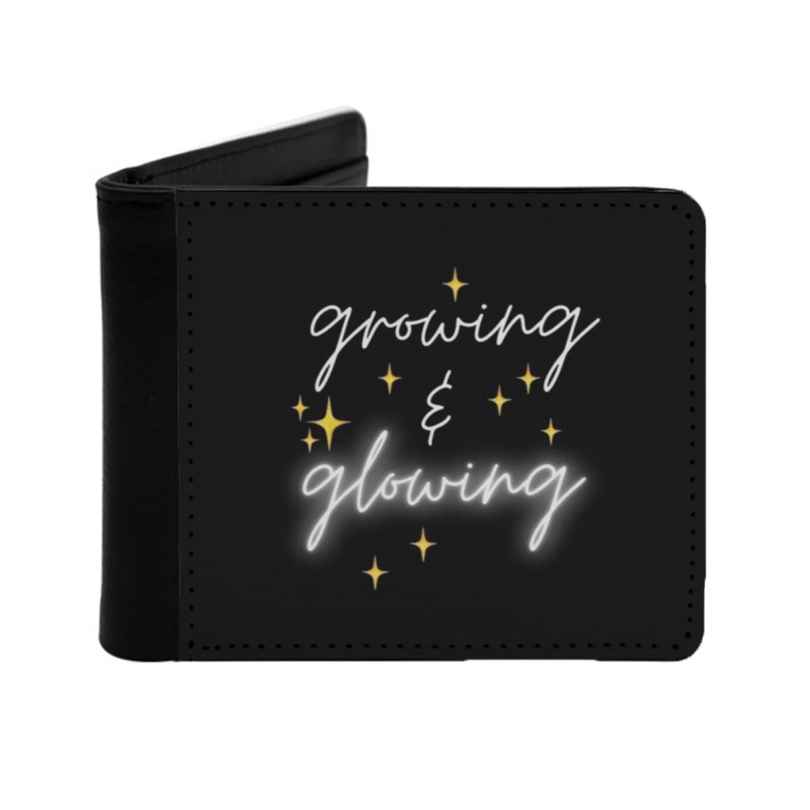 

Светящиеся и растущиеся кожаные мужские кошельки с держателем для кредитных карт, черный кошелек, светящийся, растущий и светящийся, светящийся в