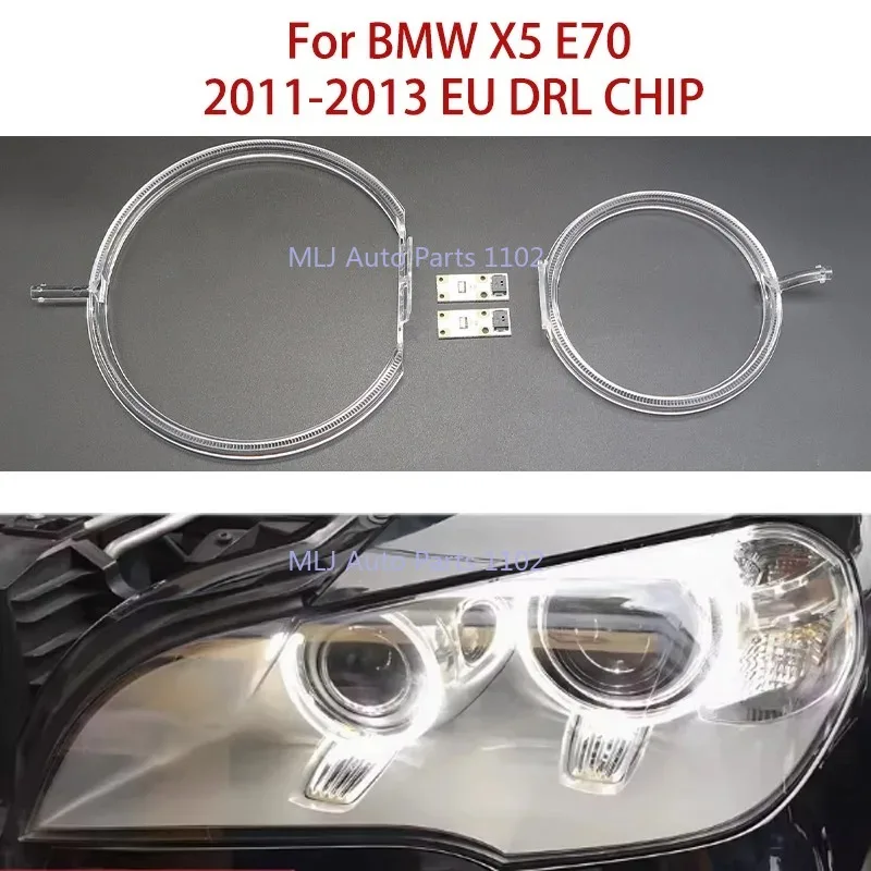 

For BMW X5 E70 Angel Eye 2011-2013 Ballast Spare Parts EU Chip Light Guide Strip White Light Car DRL Chip The Yellowing Problem