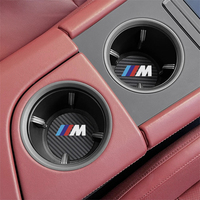 Car Coaster Water Cup Anti-slip Pad Auto Accessories For BMW M5 M4 M3 F20 F40 F22 F30 E90 F32 F10 F06 F07 F46 E60 Z4 G20 F15 F16