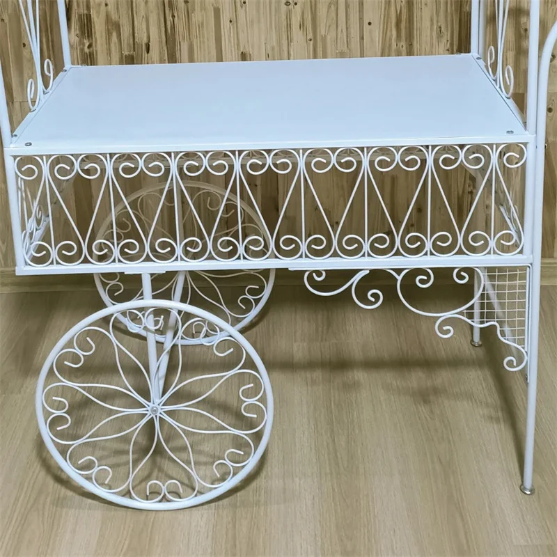Wedding Corrugated Candy Pop Champagne Cake Decoration Display Stand Cart Rack For Flowers Or Candy