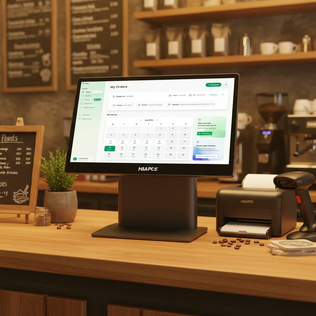 

ATV&UTVHBAPOS Fashion POS System 15.6inch Cash Register Touch Screen Point of Sale Machine Ultra-Thin Cooling Win10/11 for Cafes