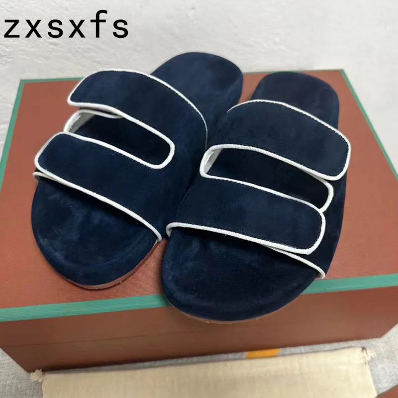 New Summer Walk Slides Women Flat Platfrom Slippers Peep Toe Beach Shoes For Women Flat Slippers Ladies Sandalias Mujer