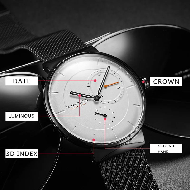 أزياء رجال الأعمال ساعات كوارتز مقاوم للماء ساعة معصم مضيئة ساعة عادية التقويم باجاني تصميم الرجال الساعات Reloj Mujer