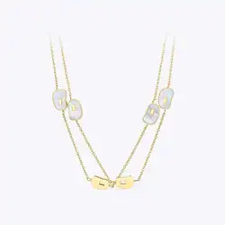 ENFASHION Irregular Natural Conch Pendant Necklace Women Gold Color Stainless Steel Femme Long Necklaces Fashion Jewelry P193047