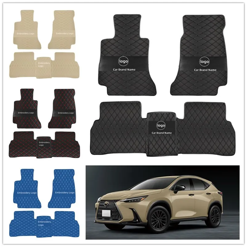 

For Lexus NX260 350h 300h NX200 2004-2024 Custom Leather Car Foot Mats,Full Coverage Waterproof Durable Auto Interior, Anti-Slip
