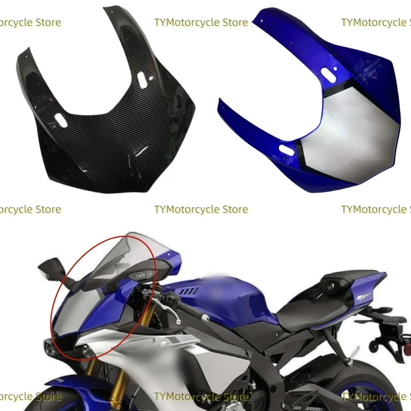 

Front Headlight Hood Fairing Panel Cover Nose Head Cowl Fit For YAMAHA YZF R1 R1M YZF-R1 YZF-R1M YZFR1 2015 2016 2017 2018 2019