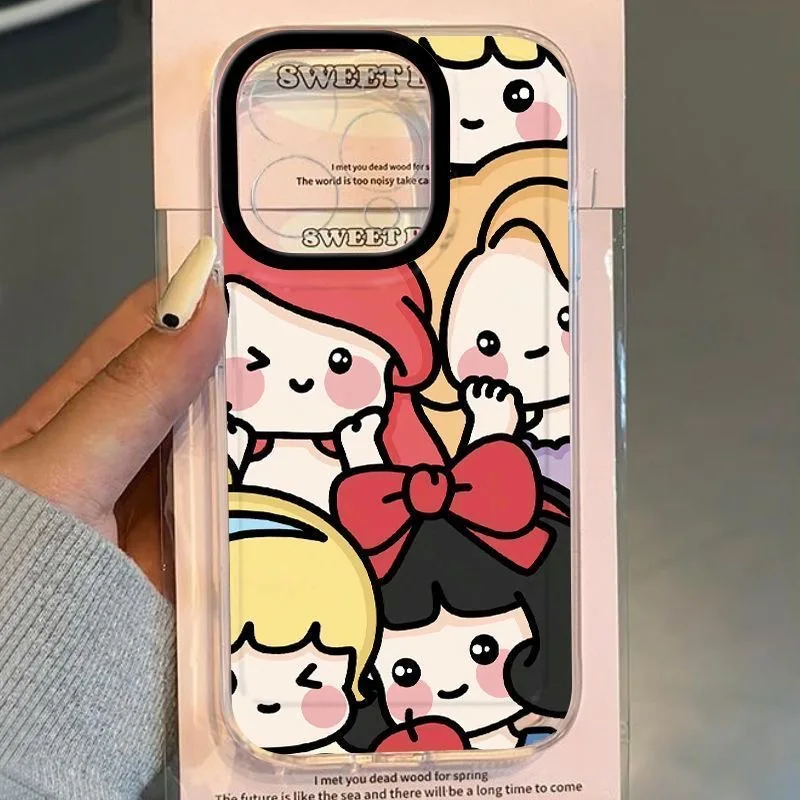 Disneys Cute Princess Snow White Clear Space Phone Case For Huawei P 30 50 Pro Lite Nova 5 6 7 9 7SE Pro 5G Transparent Cover