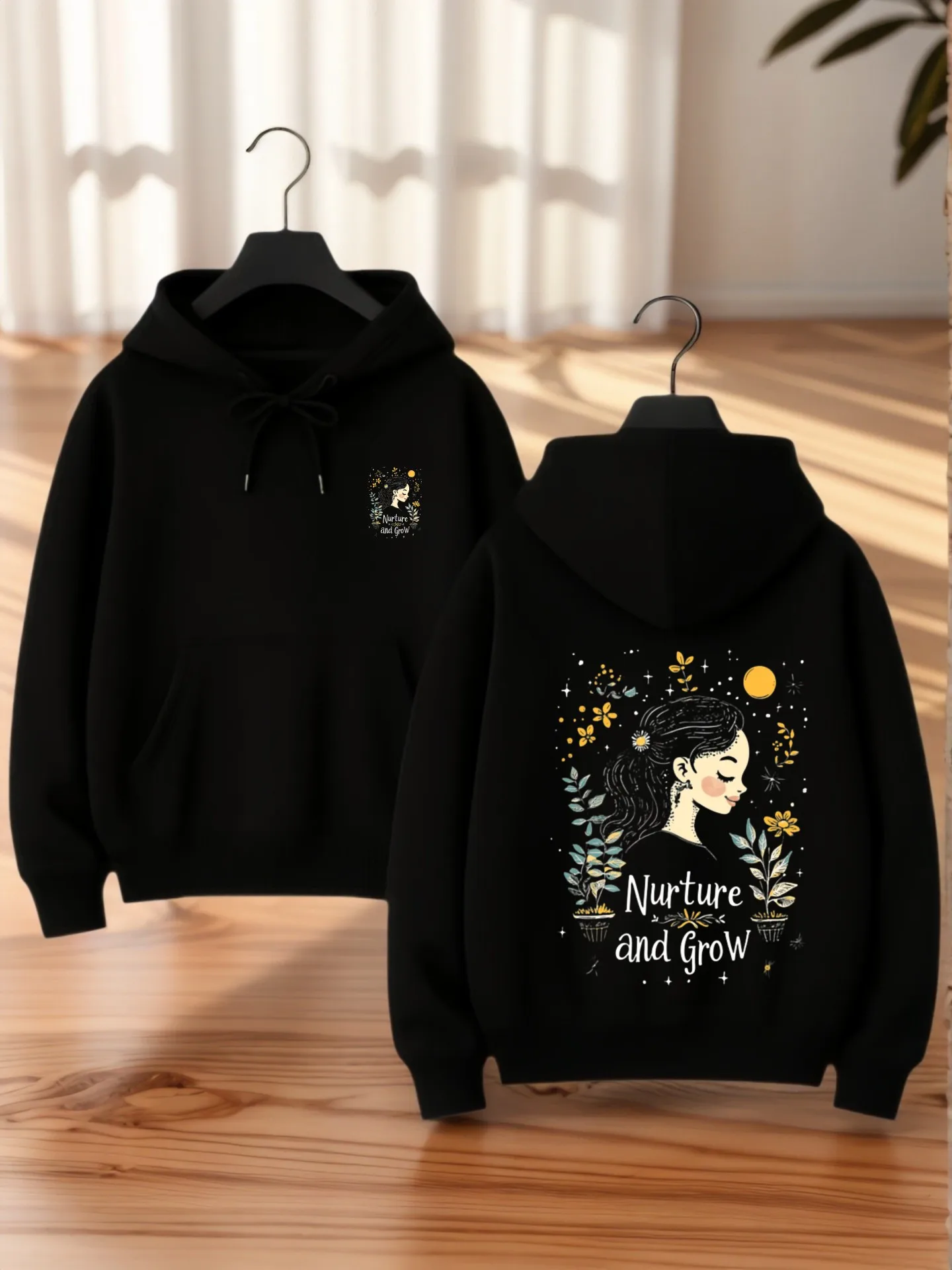 

Graphic Hoodie Women, Aesthetic Design, Graphic Print, Casual Everyday Wear, Comfortable, For Young Men