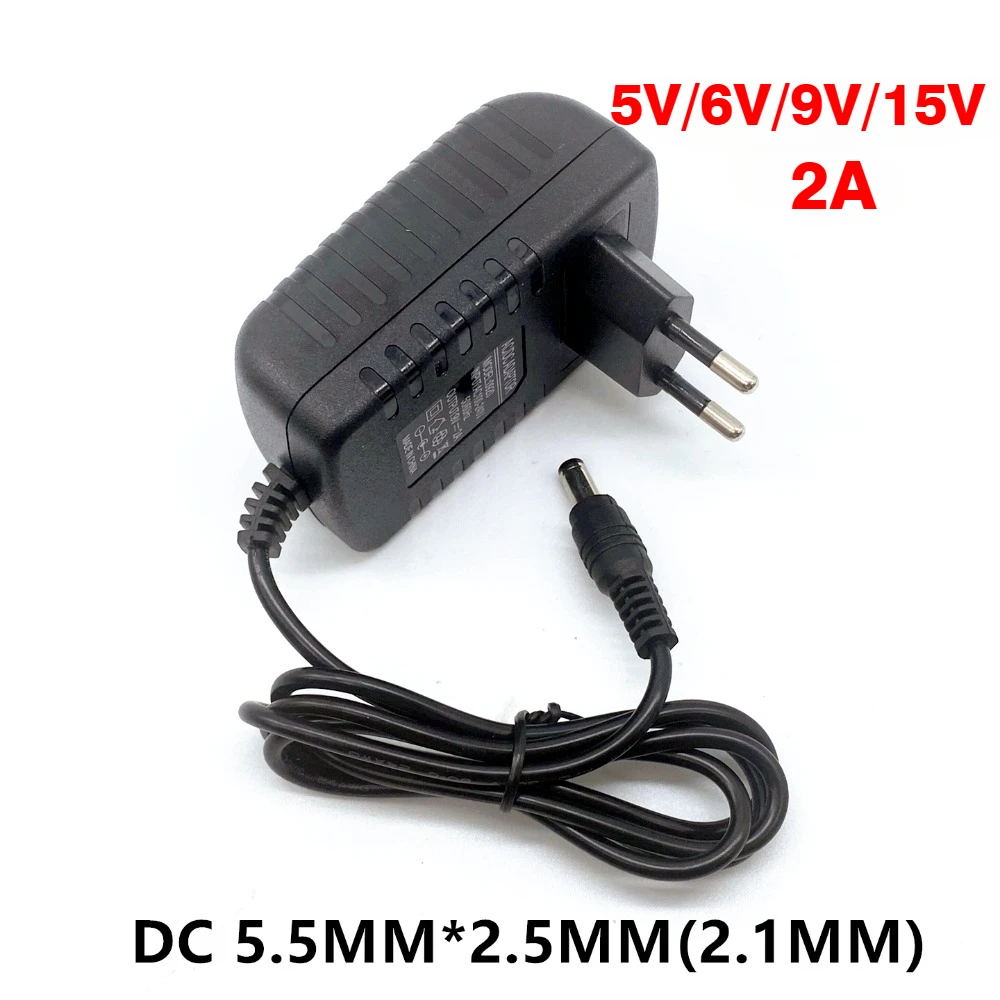 DC 5V 6V 9V 12V 15V Netzteil Adapter 0,5A 1A 2A Universal Schaltnetzteil Eu uns Für LED-Licht Streifen Konverter