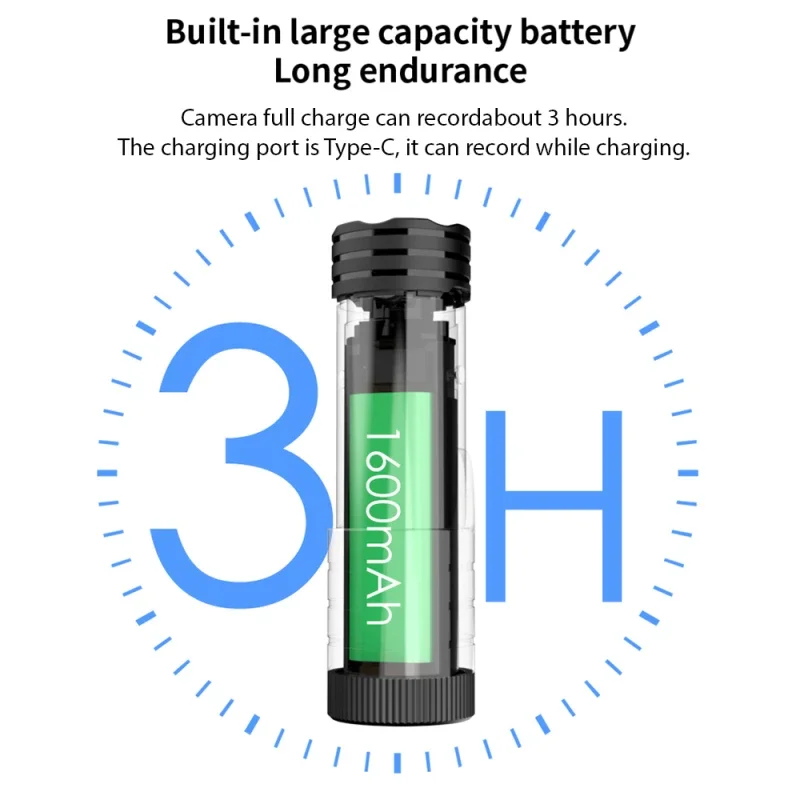 Mini WiFi Sports Camera Motorcycle DVR Helmet Camera Bike Cam 120° Wide Angle Lens IP66 Waterproof for Outdoor Sports Cycling